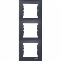 SDN5801370 Рамка на 3 пости вертикальна, графіт Schneider Electric Sedna