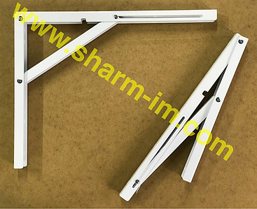 Механізм відкидного столу 400х300 мм Білий - (Польща до 100 кг) ПАРА