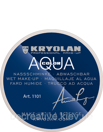 Білий аквагрим AQUACOLOR 8 мл (відтінок 070)