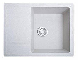 Кухонна мийка гранітна ОПТИМА білий