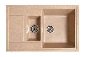 Кухонна мийка гранітна ПРАКТИК пісок