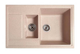 Кухонна мийка гранітна ПРАКТИК рожевий