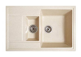 Кухонна мийка гранітна ПРАКТИК жовтий