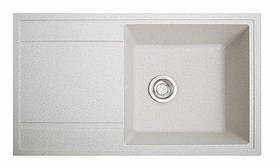 Кухонна мийка гранітна ТОПАЛ білий