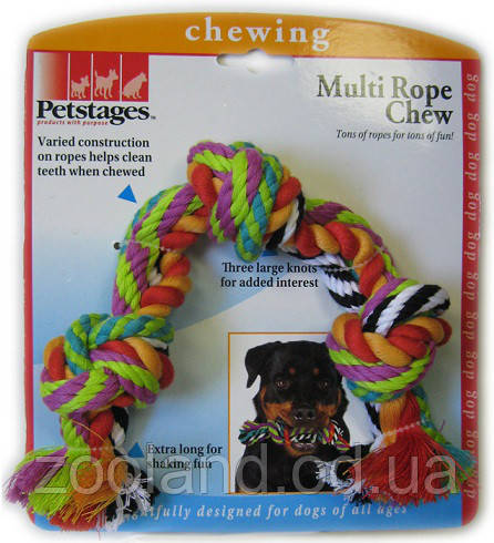 Pt228 Petstages Big Rope Канат з вузлами, 30 см