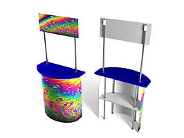 Промо-стіл (промостійка) 800х2000х400 мм (Нанесення зображення: Без зображення;  Ламінація: Без ламінації;