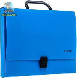 Портфель пластиковий A4 Economix на застібці, 1 відділення, блакитний 73188 G-Rich