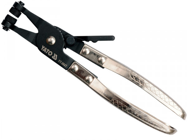 Щипці до затискних розпірних хомутів 4,5 мм YATO, 215 мм