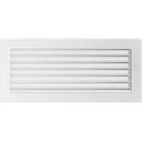Камінна решітка біла з жалюзями 17x37 Kratki