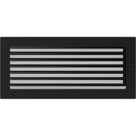 Камінна решітка чорна 17x37 Kratki з жалюзі