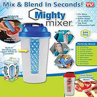 Ручний шейкер міксер Mighty Mixer Blender Bottle