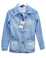 Женская джинсовая куртка Crown Jeans модель 466 (IGLO BLUE) Vintage denim collection M