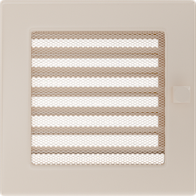 Камінна решітка кремова з жалюзями 17x17 Kratki