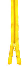 Спіральна блискавка Світло жовта 50см Тип 5 роз'ємна пластикова с одним бігунком
