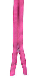 Спіральна блискавка Темно рожева 50см Тип 5 роз'ємна пластикова с одним бігунком
