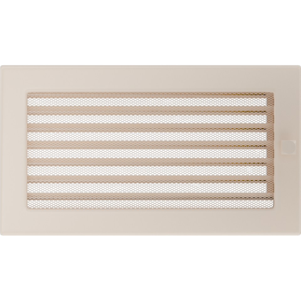 Камінна решітка кремова з жалюзями 17x30 Kratki - фото 1 - id-p717957342