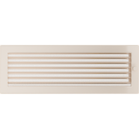 Камінна решітка кремова з жалюзями 17x49 Kratki