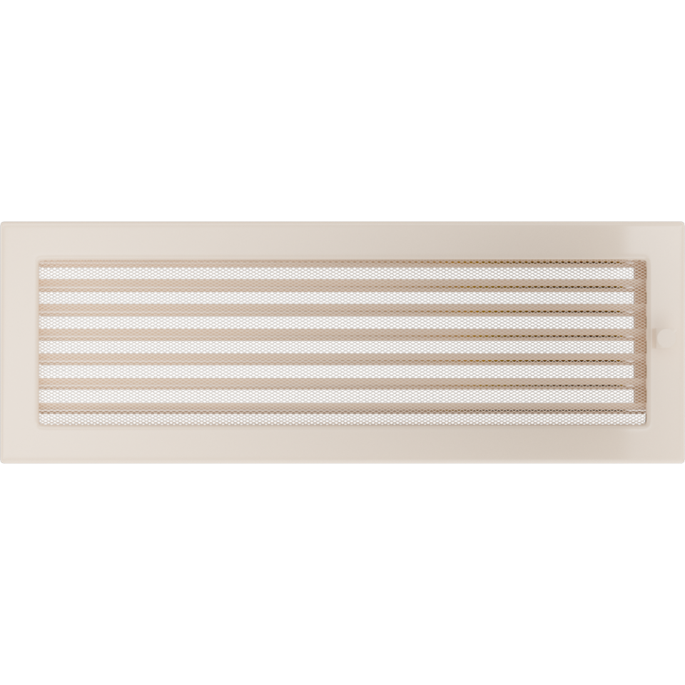 Камінна решітка кремова з жалюзями 17x49 Kratki - фото 1 - id-p717965529