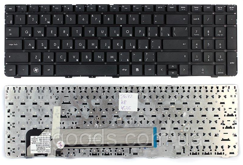 Клавіатура для ноутбука HP ProBook 4530s 4535s 4730s (російська розкладка, без рамки)