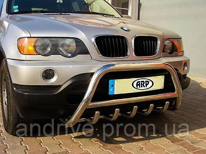 Кенгурятник BMW X5 E53 (2000-2007) Защита переднего бампера - фото 2 - id-p718030827