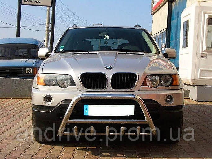 Кенгурник BMW X5 E53 (2000-2007) Захист переднього бампера - фото 1 - id-p718030827