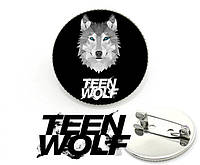 Значок брошь с изображением волка и логотипа Teen Wolf Волчонок