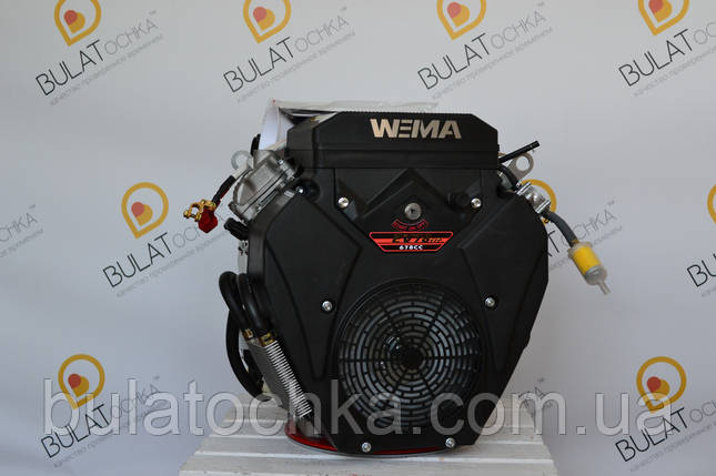 Двигун WEIMA WM2V78F-2цил. (вал конус і шпонка), бензин 20,0 л. с., фото 1