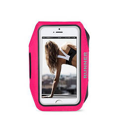 Чохол на руку для бігу та спорту Hosa Runner для смартфонів до 5 дюймів рожевий