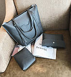 Набір жіночих сумок чорний 4в1 опт, фото 6