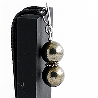 Пірит Ø10 мм. срібло кулон, 799КЛП