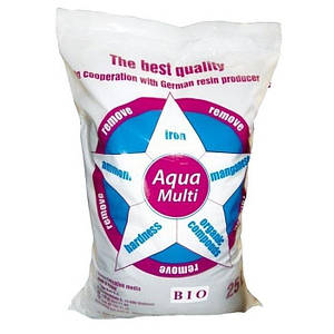 Сорбент Aqua Multi Bio (12 літрів) — фільтрувальний матеріал для видалення заліза, жорсткості, марганцю, аміаку