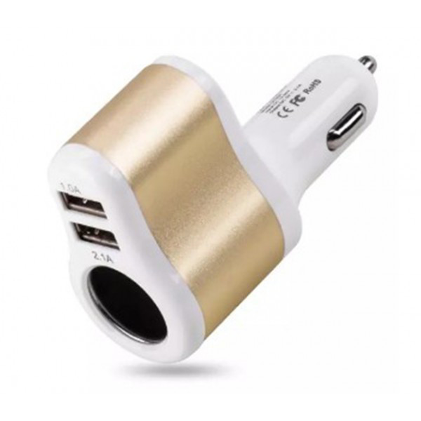 Автомобільний зарядний пристрій HOCO UC206 (white)