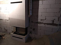 Будівництво каміна «під ключ» з тристоронньою камінною топкою Romotop та димоходом з нержавіючої сталі 4