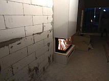 Будівництво каміна «під ключ» з тристоронньою камінною топкою Romotop та димоходом з нержавіючої сталі 5