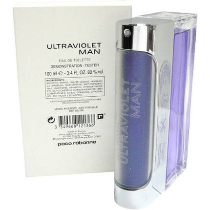 Paco Rabanne Ultraviolet Man туалетна вода 100 ml. (Тестер Пако Рабан Ультрафіолет Мен), фото 2