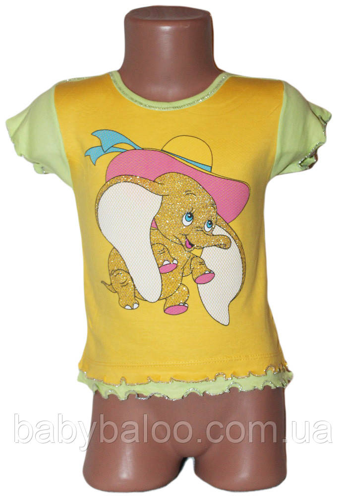 Футболка інтерлок "Слон"3р(86-98)