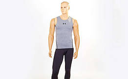 Компресійна чоловіча майка Under Armour CO-701-2 (лайкра, M-2XL-165-185 см, сірий)
