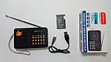 Радіоприймач NewKanon K011U, FM 87-108 Mhz, USB/microSD, mp3, акумулятор Li-Ion 800mAh BL-5C, фото 7