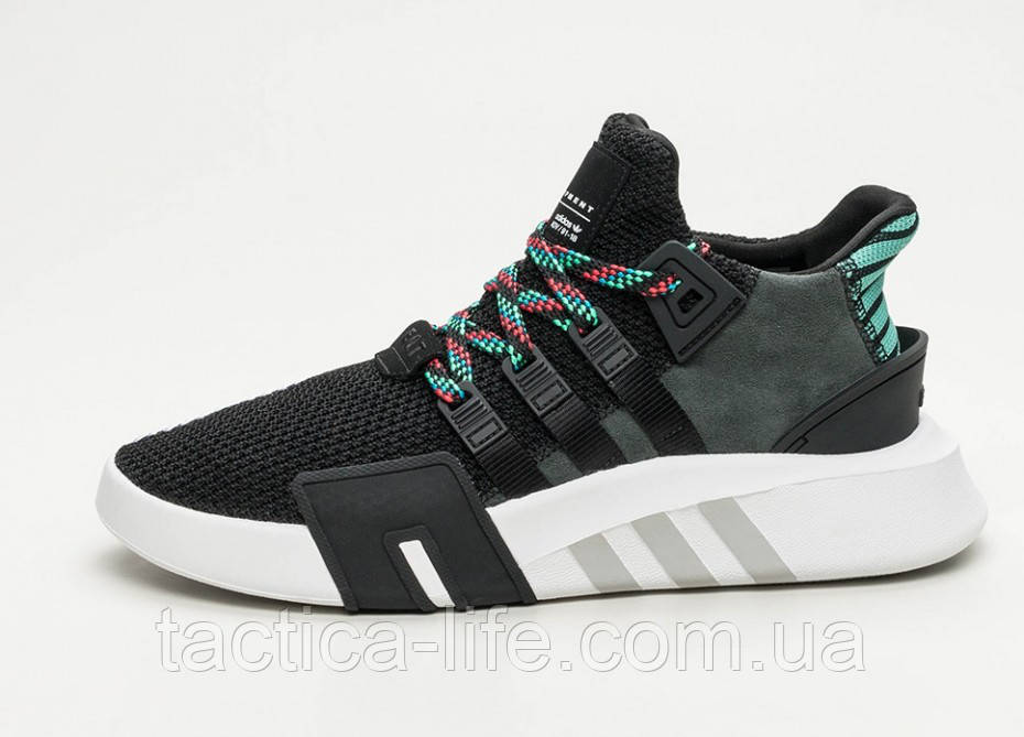 Кросівки Adidas EQT Support Bask Adv Core Black Sub Green ААА+