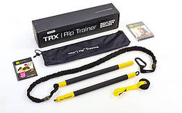 TRX Палка гімнастична з амортизатором Ripp Trainer FI-3728-07 (палка-тренажер, двері.кріп, DVD, засумк)