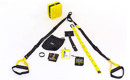 TRX Петлі підвісні тренувальні PRO PACK P3 HOME FI-3726-05 (функц.петлі,двер. креп, чорний-жовтий) FI-3726-P