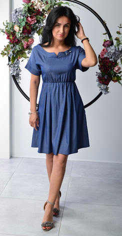 Стильна літня молодіжна сукня розміри 44-46, фото 1