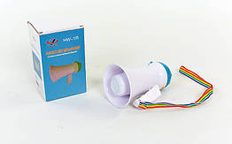 Гучномовець (МЕГАФОН) HW-1 (пластик, d-9,8см, l-17см, 15W, складаний)