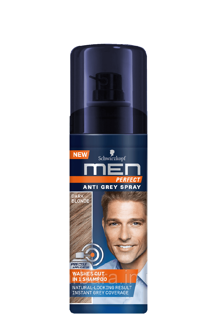 Тонуючий чоловічий спрей Schwarzkopf Men Perfect №40 темно-русявий 120 мл