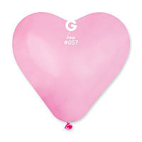 Воздушные шары сердце 10"(25 см) 57 Розовый пастель В упак: 100шт. ТМ "Gemar" Италия