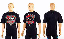 Футболка спортивна POWERLIFTING CHAMPIONSHIP CO-4474 чорний (х-б, р-р M-XL-46-54)