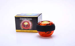 Power Ball тренажер для кистей рук FI-2722 (метал, пластик, d-7 см, світиться)