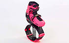 Черевики на пружинах Фітнес джампери Kangoo Jumps SK-901H-P (PL, PVC, M, рожевий), фото 3