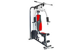 Фітнес-станція HG0919 Home Gym (мет,р-р 150x108x203см, вузлик.до 100 кг, вага плит 100LB) уп. у 3 ящ.
