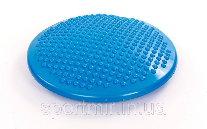 Подушка балансувальна масажна FI-1514 BALANCE CUSHION (PVC, d-38 см, 1000 г, синій), фото 1